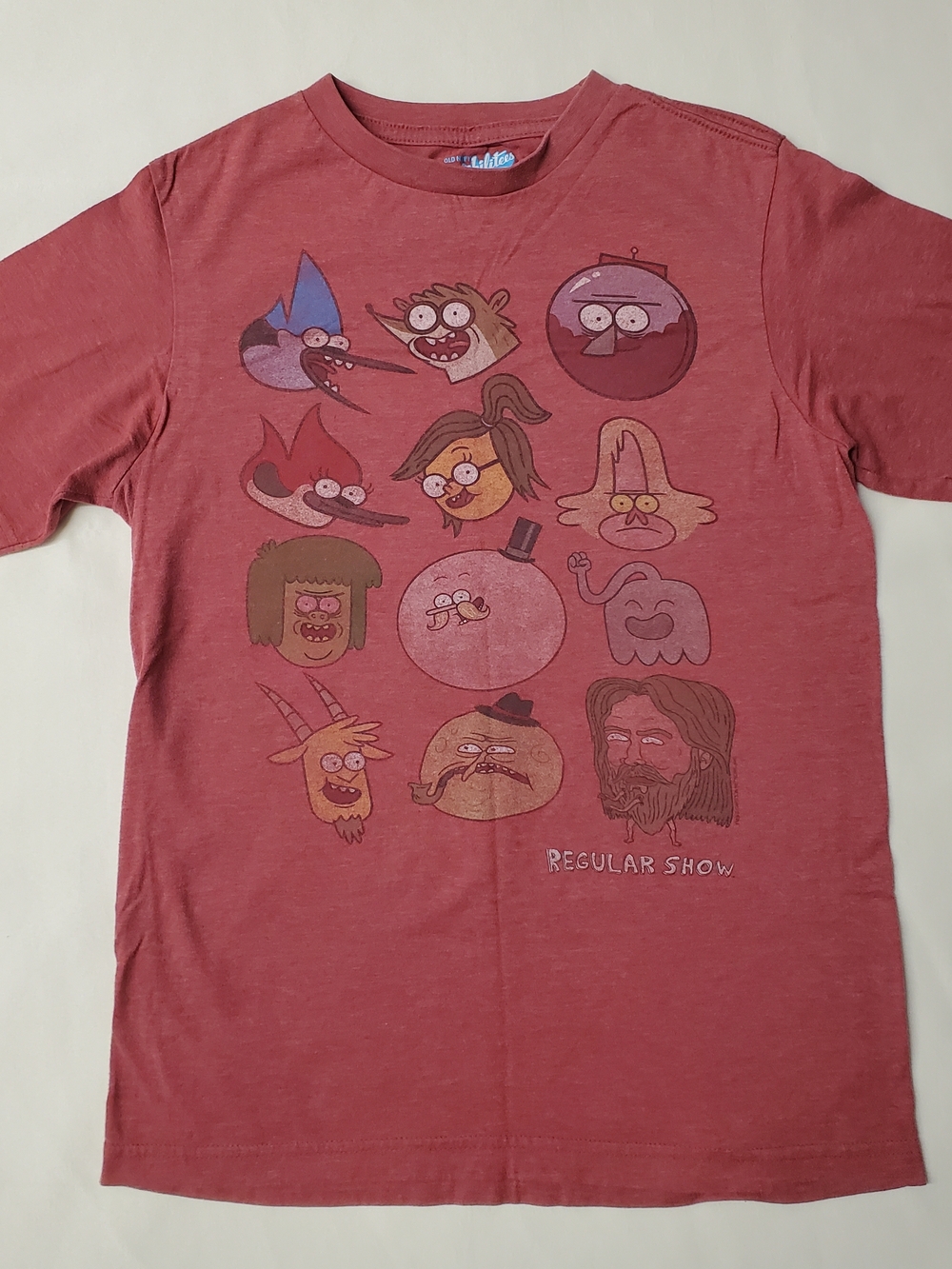 Boy's XL Old Navy The Regular Show Rust Red Graphic Tee